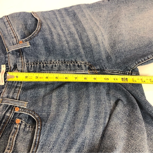 Levi’s Ribcage Straight Ankle Jeans Button Fly High Waist 32 - Picture 10 of 13